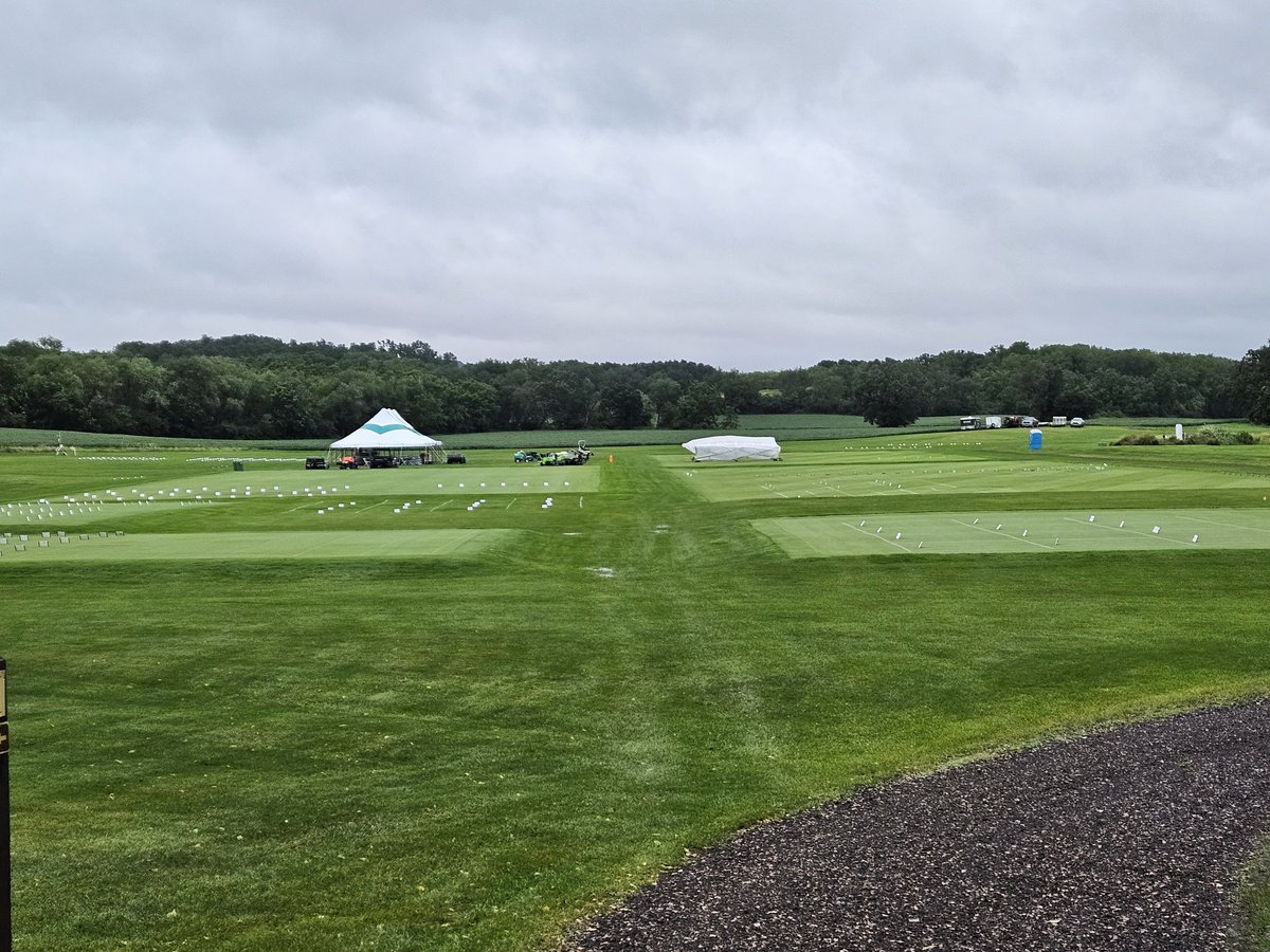 Bucky was ready for the rain last night, and so were we.