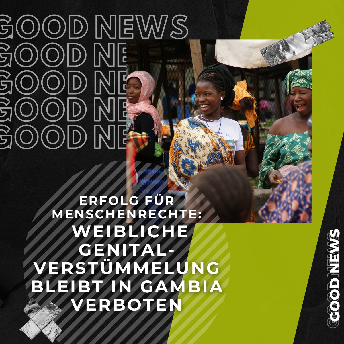 talk2moveBERLIN's tweet photo. Das Parlament von Gambia hat entschieden, das Verbot der weiblichen #Genitalverstümmelung beizubehalten. Abgeordnete stimmten gegen den Gesetzesentwurf, der das Verbot von 2015 hätte aufheben sollen. Ein wichtiger Schritt im Kampf gegen diese menschenrechtsverletzende Praktik! https://t.co/3RebQLpmyh