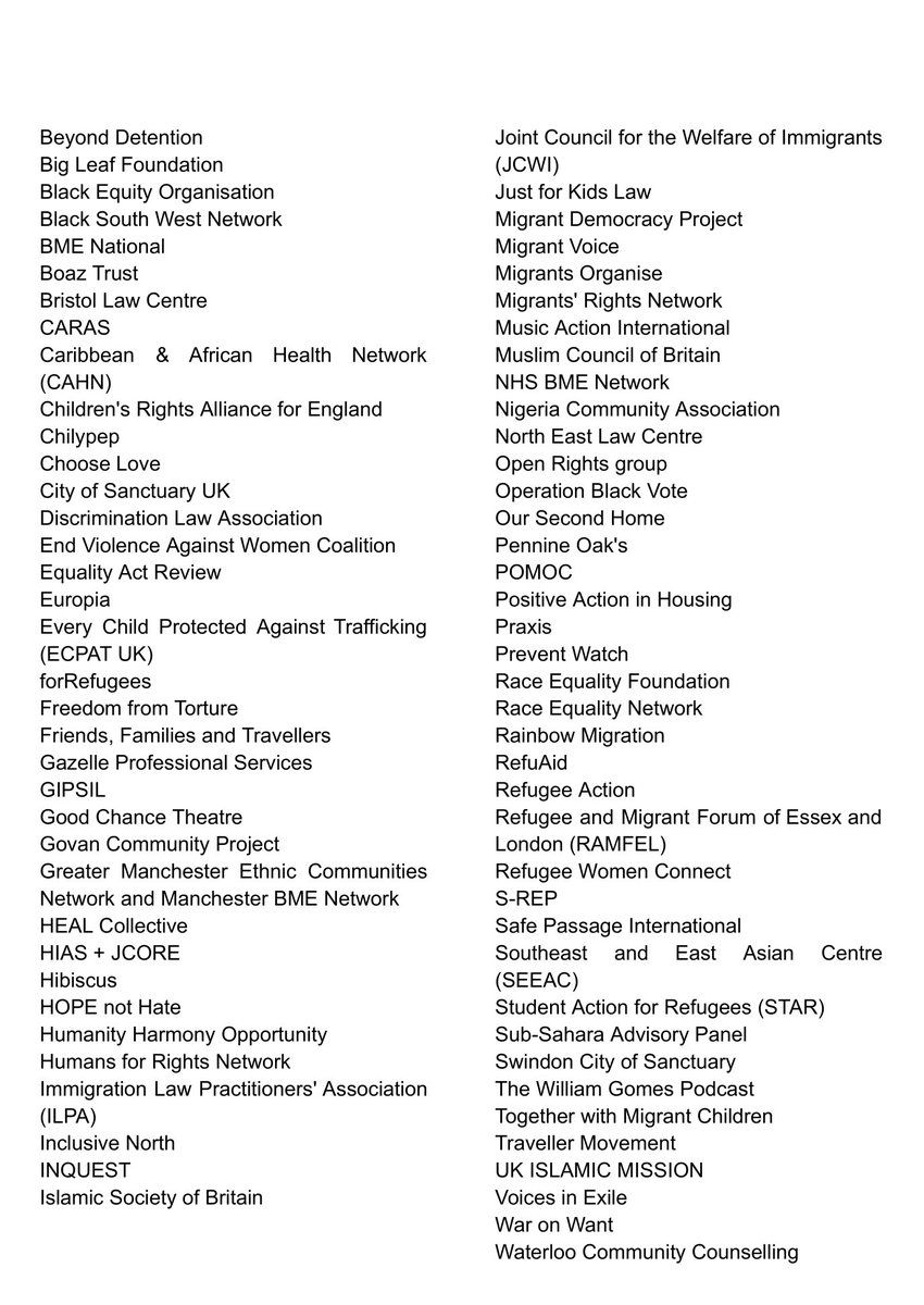 With 80 anti-racist and migrant rights organisations, we've written to
<a href="/Keir_Starmer/">Keir Starmer</a>
asking for Parliament to be recalled to address the scale of this crisis. The new govt must change the dial, and foster zero tolerance for far-right, racist and anti-migrant narratives.