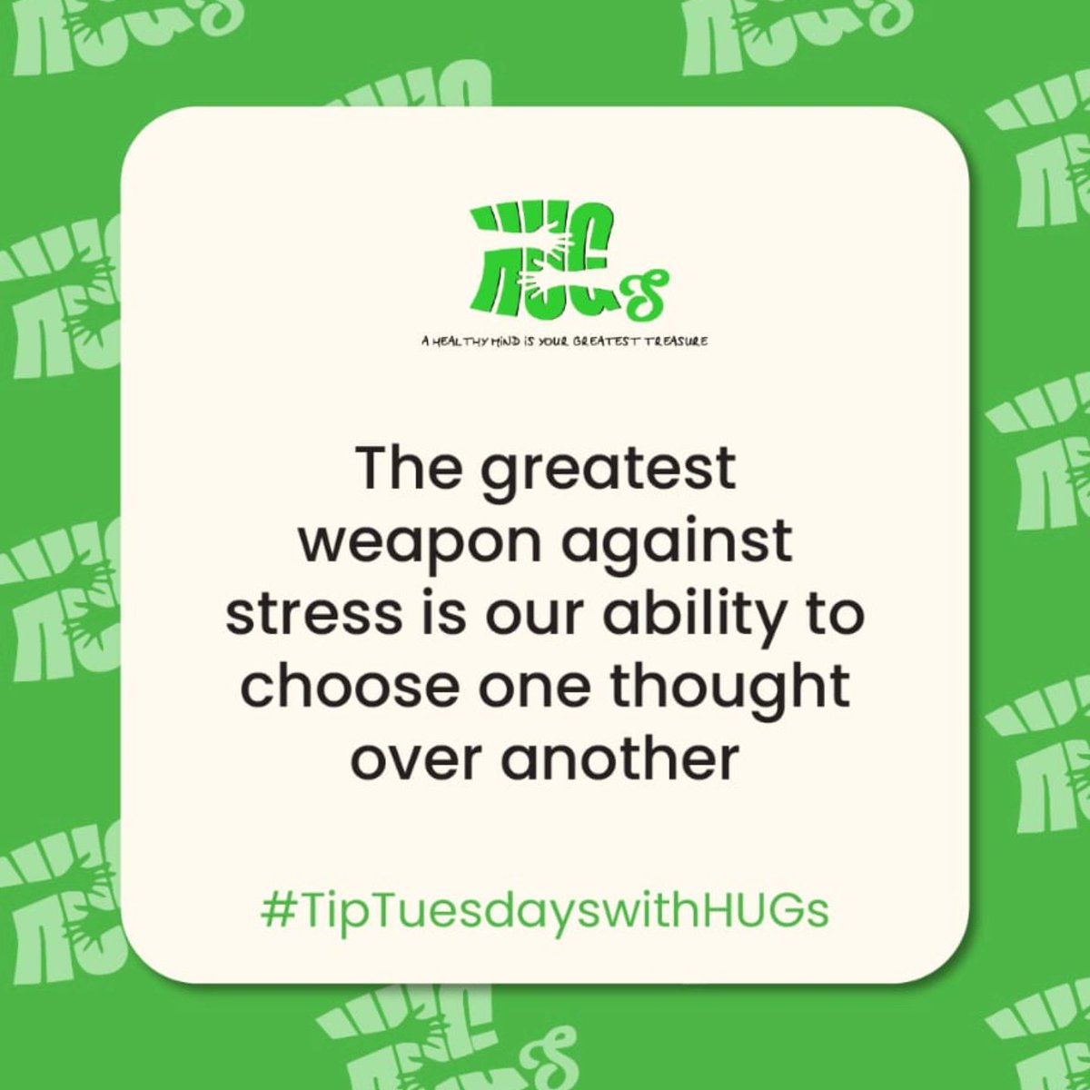 hugs_co_ke's tweet photo. The greatest weapon against stress is our ability to choose one thought over another. #wordsofwisdom
.
.
.
#mentalhealth #mentalhealthawarenesskenya #yourmentalhealthmatters #youmatter #youhavecontrol #beyourself #hugs #hugsorg #greatesttreasure #healthymind https://t.co/GuFSKDEa1C