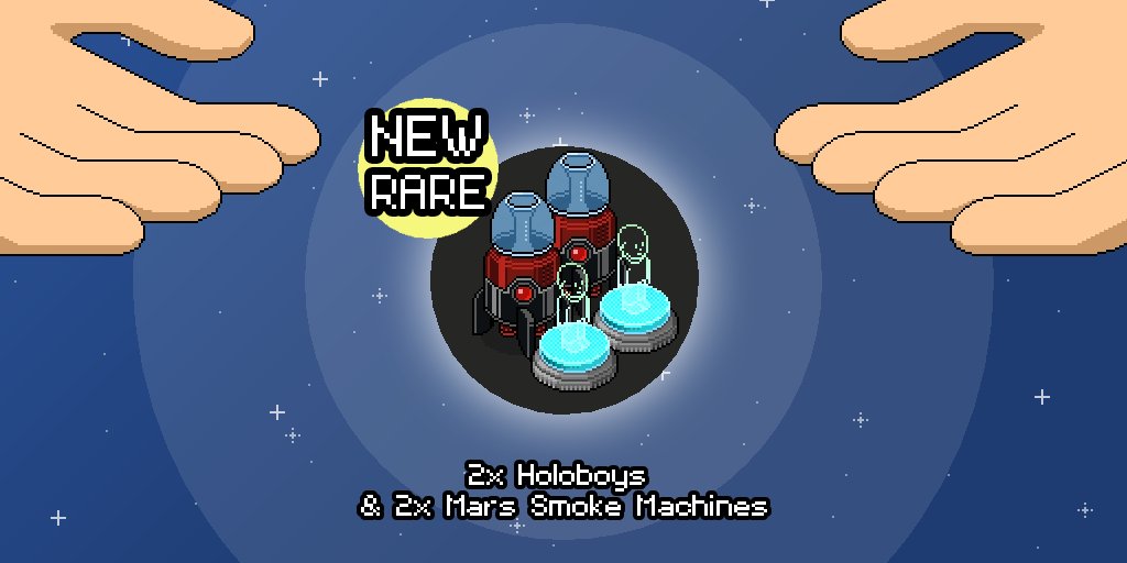 WIN YOURSELF AND A FRIEND 1X HOLOBOY &amp; 1X MARS SMOKE MACHINE 🚀

TO ENTER:
👯‍♂️Follow @OriginsWilf
🔁Retweet this post
🏷️Tag your friend in the replies

🏆 WINNERS WILL BE ANNOUNCED ON FRI 9TH AUG (.com only) 

Good luck!
Wilf

#HabboHotelOrigins