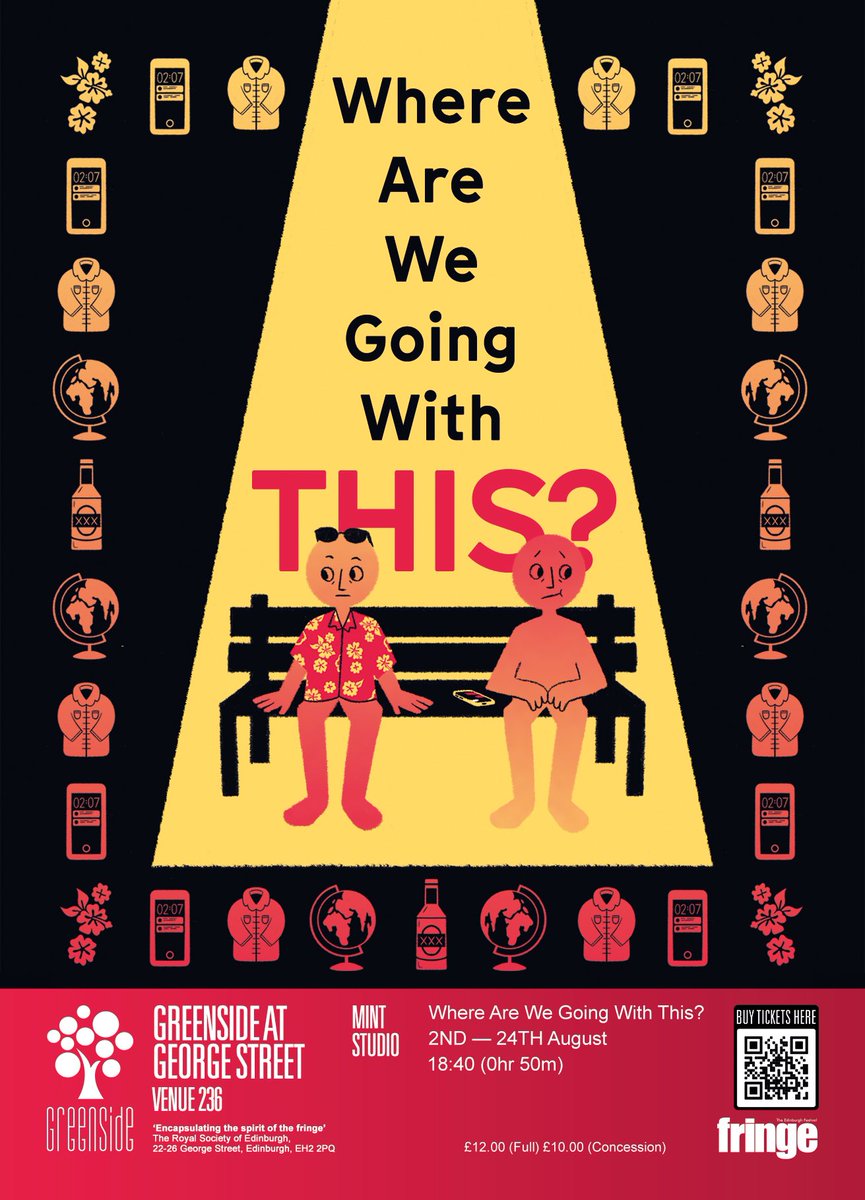Where Are We Going With This? (@wherearewe64065) on Twitter photo Previews are done! We couldn’t be prouder to share this wonderful piece, but don’t just take our word for it! Here’s what our wonderful audience are saying!
Want to see it for yourselves? Catch us <a href="/GreensideVenue/">Greenside Venues</a> on George Street everyday at 18:40!
#edfringe2024 #newwriting Previews are done! We couldn’t be prouder to share this wonderful piece, but don’t just take our word for it! Here’s what our wonderful audience are saying!
Want to see it for yourselves? Catch us <a href="/GreensideVenue/">Greenside Venues</a> on George Street everyday at 18:40!
#edfringe2024 #newwriting