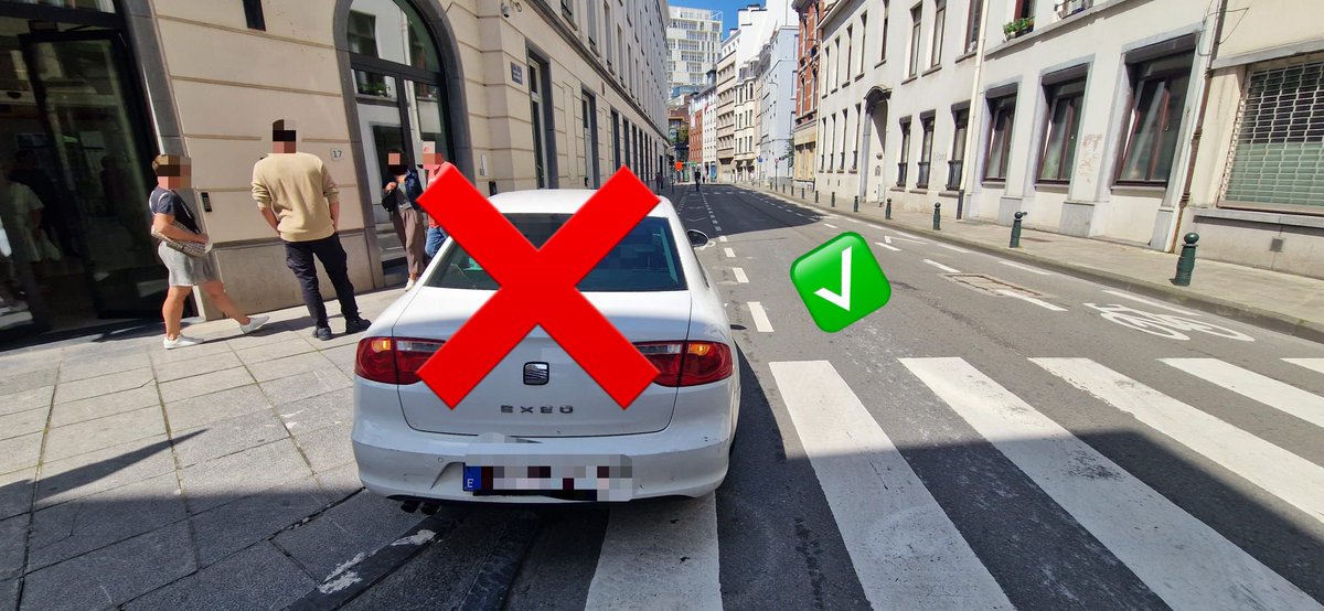 The champion of the month: illegal parking on sidewalk, bike lane, and crosswalk. Can it get any worse? Don't be selfish, think of others. #ParkingFail #ThinkOfOthers #BeConsiderate
<a href="/zpz_polbru/">PolBru</a> 👀 The bill is on its way
