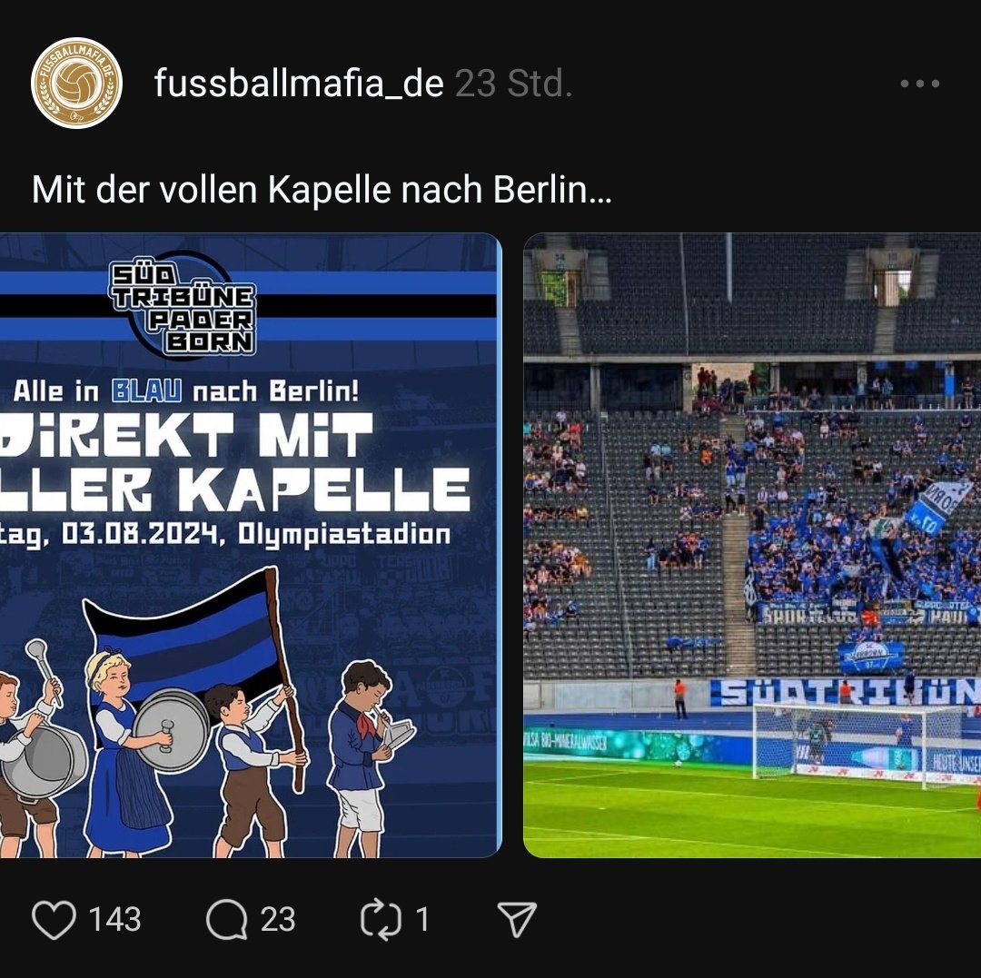 MarvinSCP07's tweet photo. Road to Fußballfan werden:

1. (Erfolgs-)Fan von einem großen Verein werden
2. Vielleicht ab und zu mal zu Spielen fahren
3. Sich hinter der riesigen Fanszene an Allesfahrern verstecken
4. Über kleine Vereine lustig machen

Herzlichen Glückwunsch, schon bist du ein Fußballfan 👍 https://t.co/9bUyuDnzDc