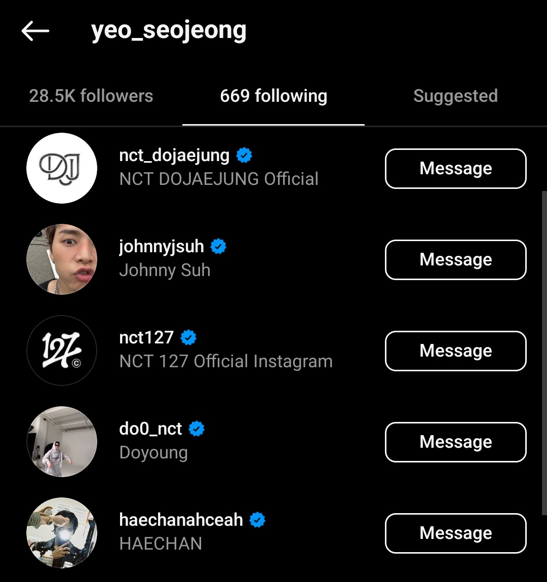ilichism's tweet photo. and another olympic athlete is a 127zen! she is a gymnastic artist and follows NCT 127, djj and the members individual accounts https://t.co/UXORN0kPwk