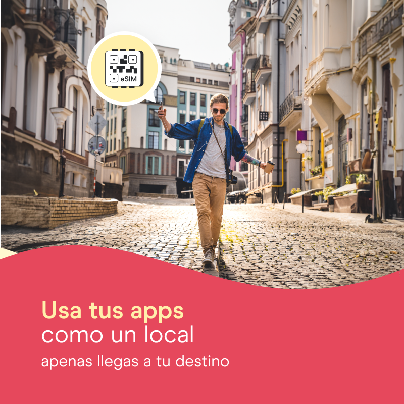holafly_com's tweet photo. Mantén tu SIM física y viaja con la #eSIM de #Holafly ✈️ sin cambiar de número de móvil 📲. Viaja como un local 🛜. Dile adiós a las facturas sorpresa y al roaming 💸. Viaja con tranquilidad.
