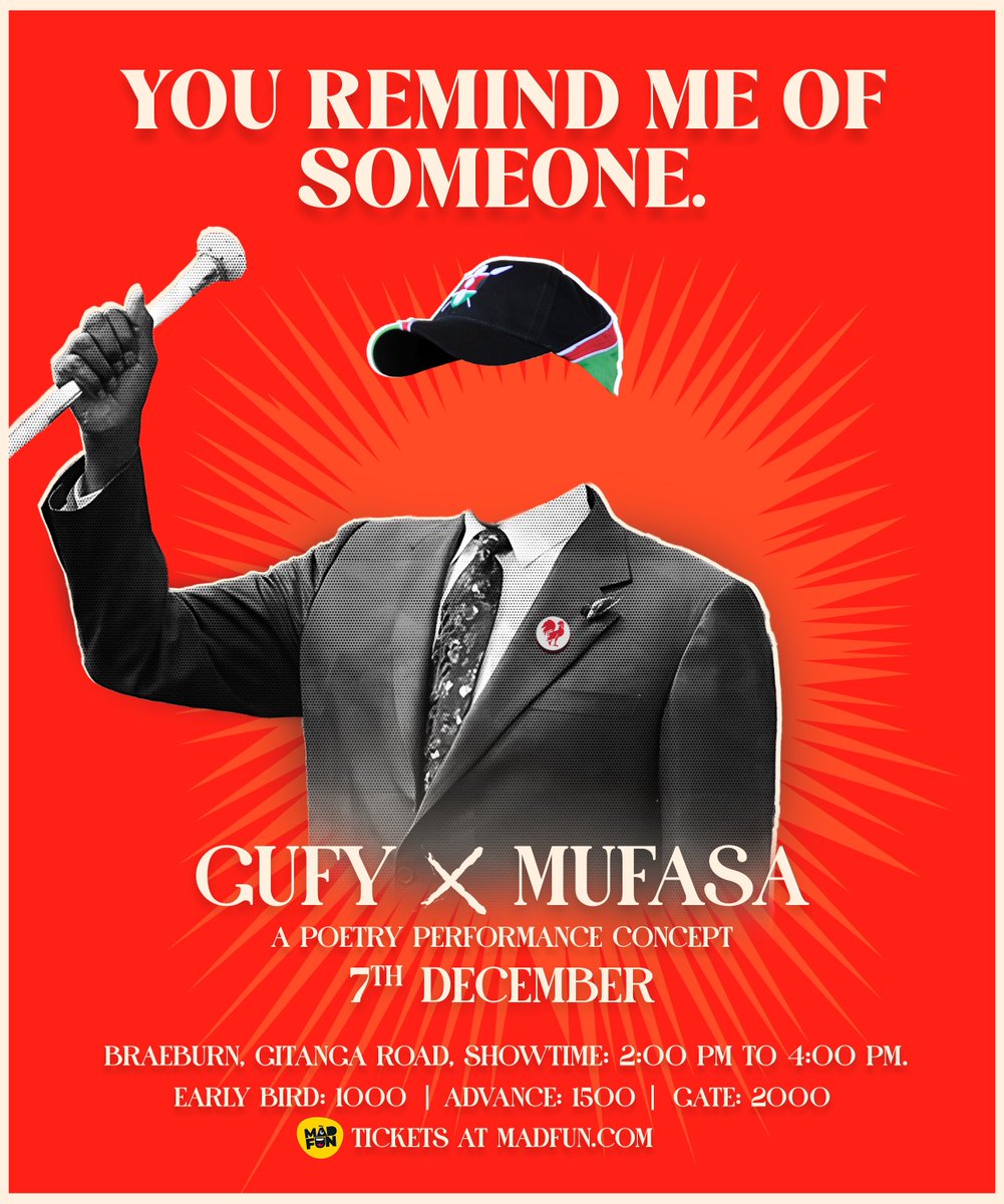 We have teamed up with <a href="/mufasapoet/">Mufasa Poet</a> for a brave act of defiance. A Poetry performance dubbed #YouRemindMeOfSomeone 

Get your early bird tickets here 

madfun.com/event/196