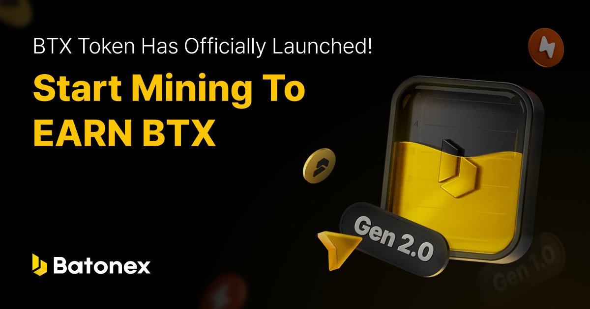 Spencer918_'s tweet photo. Just started mining BTX with @batonex_global βοΈ Itβs super easy and efficient. Love the flexibility of upgrading items to boost my mining speed and capacity. π° Ready to see those rewards roll in! #Batonex #Gen2mining #BTX #LFG
π Learn more: https://t.co/oLYnlIbuCj https://t.co/YCmGHsN3zJ