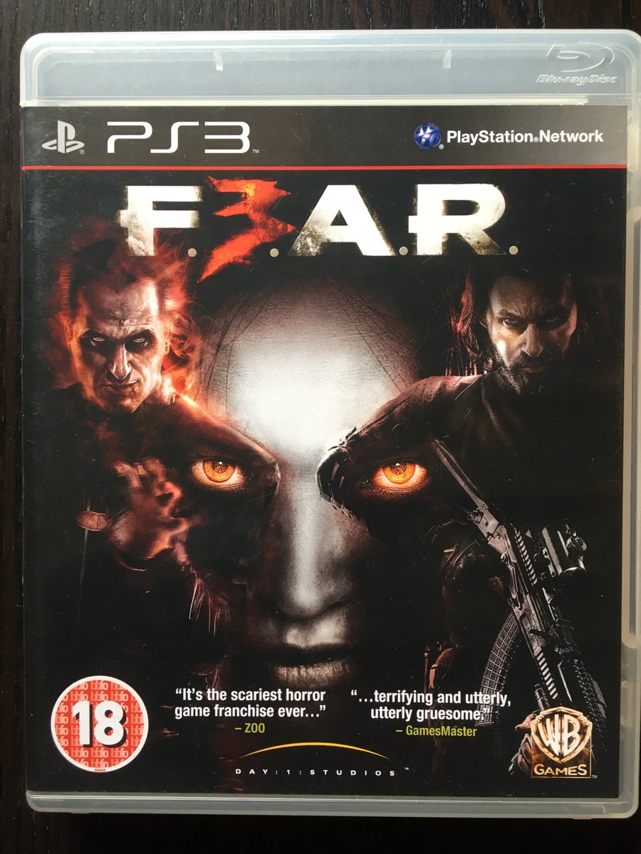 PS4Ron's tweet photo. New arrivals today, finally i have all 3 of the #FearGame's for the #PS3 #FirstEncounterAssultRecon #FEAR2ProjectOrigin #FEAR3. These games have some very interesting concepts. Its a first person shooter with paranormal horror elements 😎 https://t.co/zrLABpKPvT