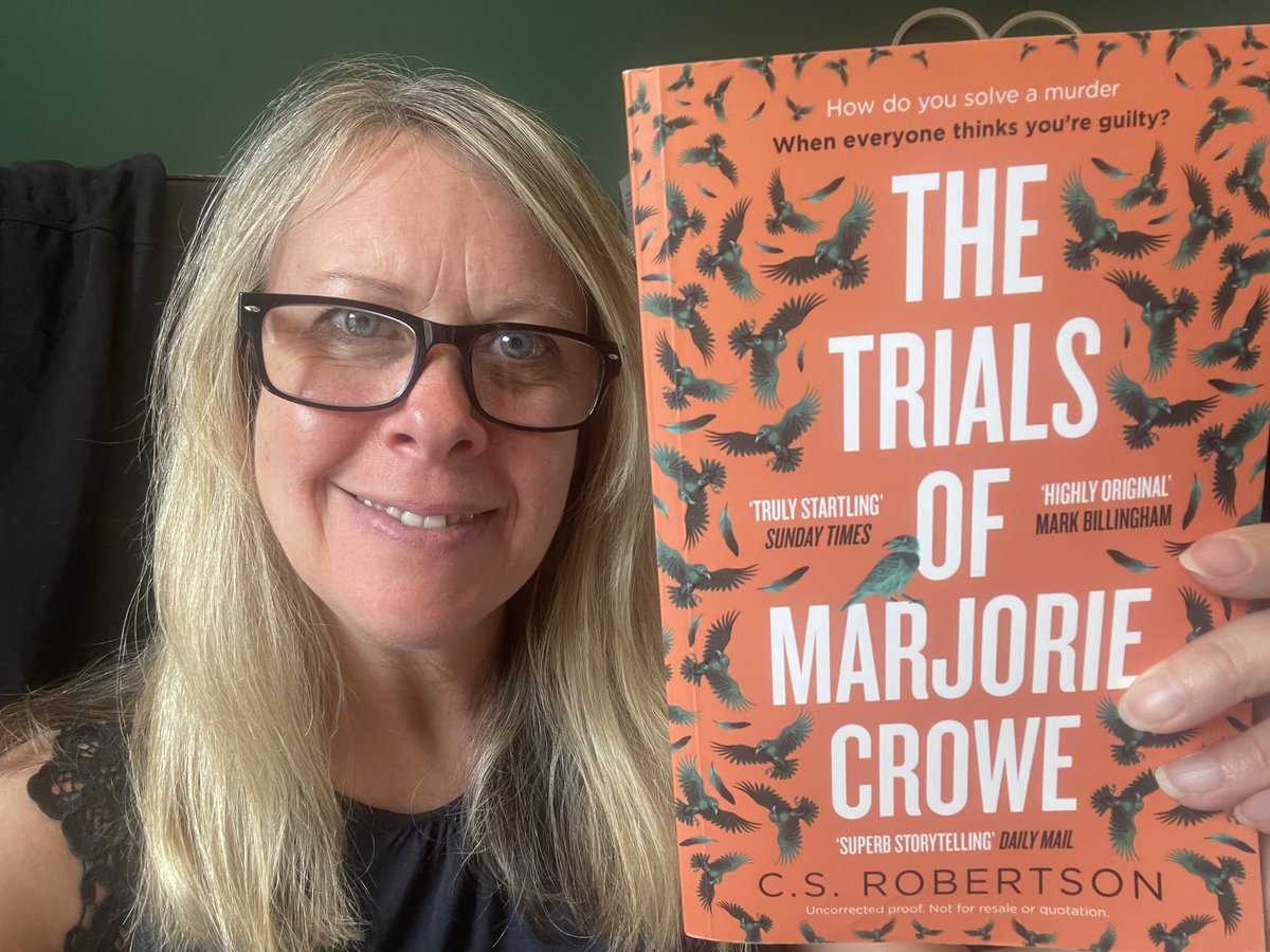 I just wanted to give a massive shout out to C.S. Robertson, the author of 'The Trials of Marjorie Crowe'.  It made my heart sing.  #bookreview #BookTwitter