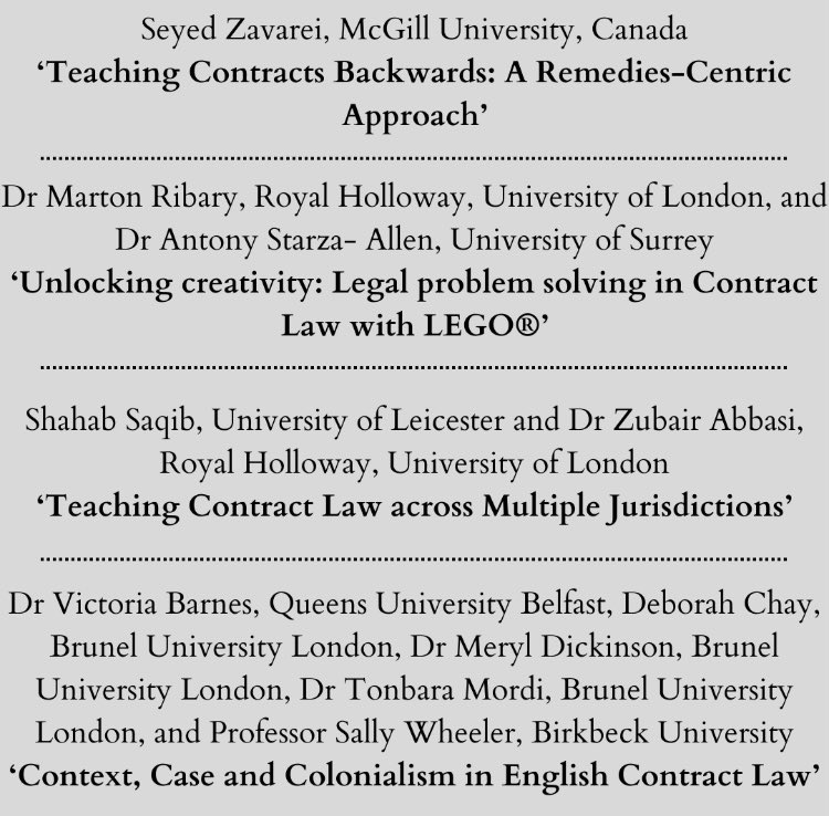 jo_wilson13's tweet image. **Save the Date**

Our conference, ‘New Trends in Teaching Contract Law’ is fast approaching, and what a brilliant line up we’ve got 🤩

Booking details to follow shortly, but for now, please save the date! 

@JeanetteAshton @MartonRibary