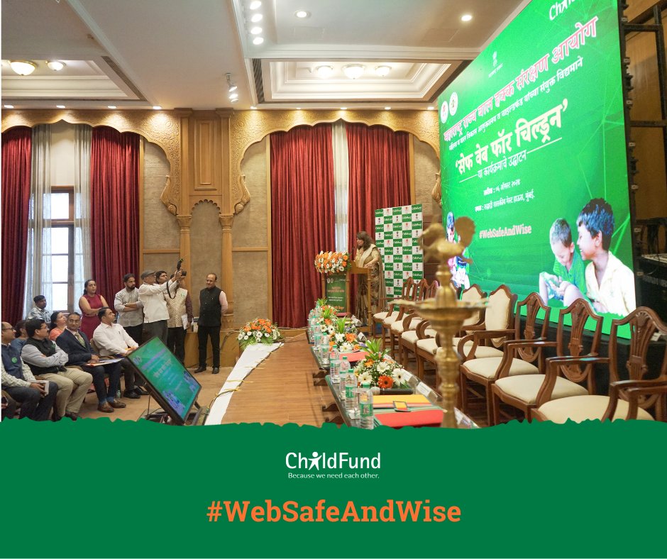 ChildFundIndia's tweet photo. We're live from the 'Safe Web for Children' program launch event in Mumbai! 
Excited to see impactful discussions and collaborations.
@maha_scpcr 

Tune in for live updates!

#WebSafeAndWise
#ChildFund4SaferInternet
#WebSafety
#BecauseWeNeedEachOther https://t.co/sgwYcjoG5Y