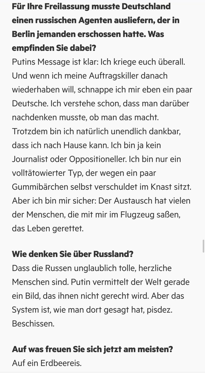 Was Patrick Schöbel in seinem halben Jahr Haft in St. Petersburg erlebt hat - und welche Schlüsse er daraus zieht - exklusiv im <a href="/sternde/">stern</a> 
Besonderen Dank an Elena Gorshenina, die über Monate an dem Fall drangeblieben ist.
stern.de/politik/patric…
