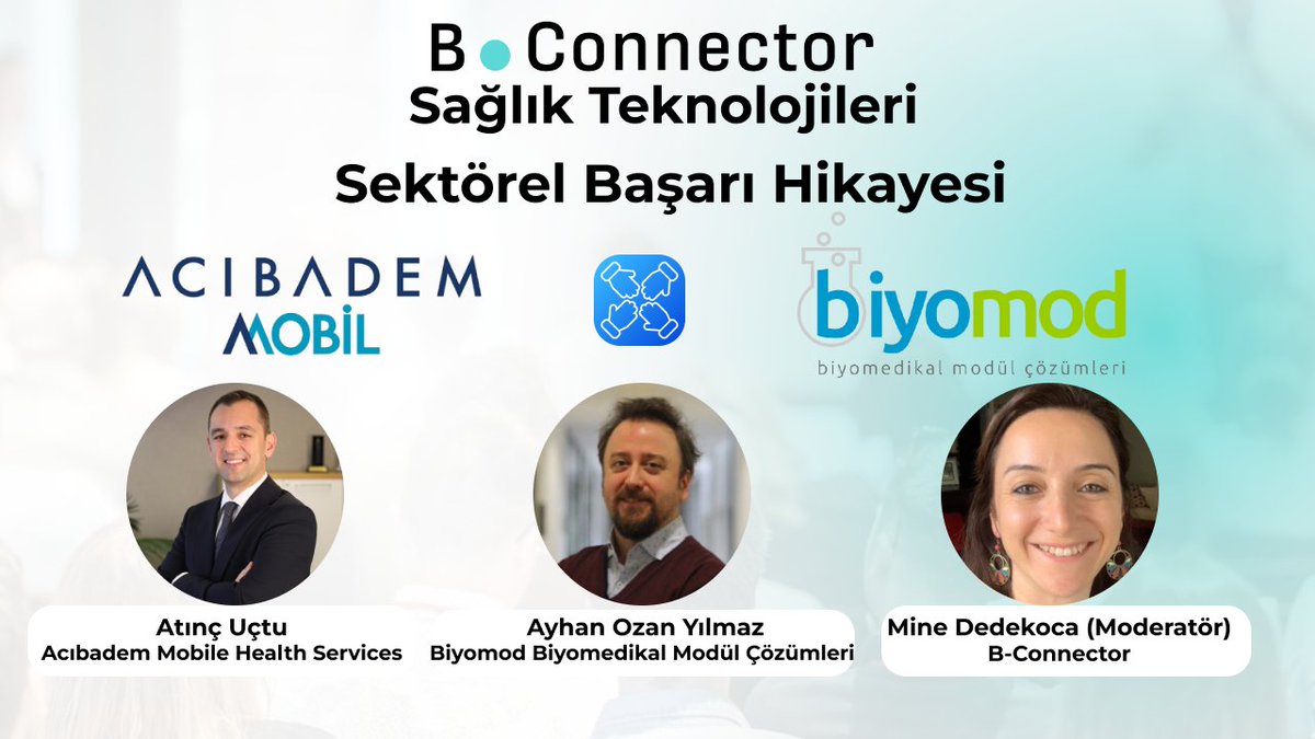B_ConnectorCo's tweet photo. 🚀 Sağlık Teknolojileri Sektörel Buluşması 🚀

Startup ve kurum iş birliğinden doğan başarı hikayesini paylaşmak için @AcibademMobil  &amp; @biyomod bizlerle olacak

📅 Tarih: 14 Ağustos 2024
⏰ Saat: 14.00 - 16.30
📍 Yer: BTM

@baseFunder @btmistanbul @AcibademSaglik https://t.co/5R5jlElb5I