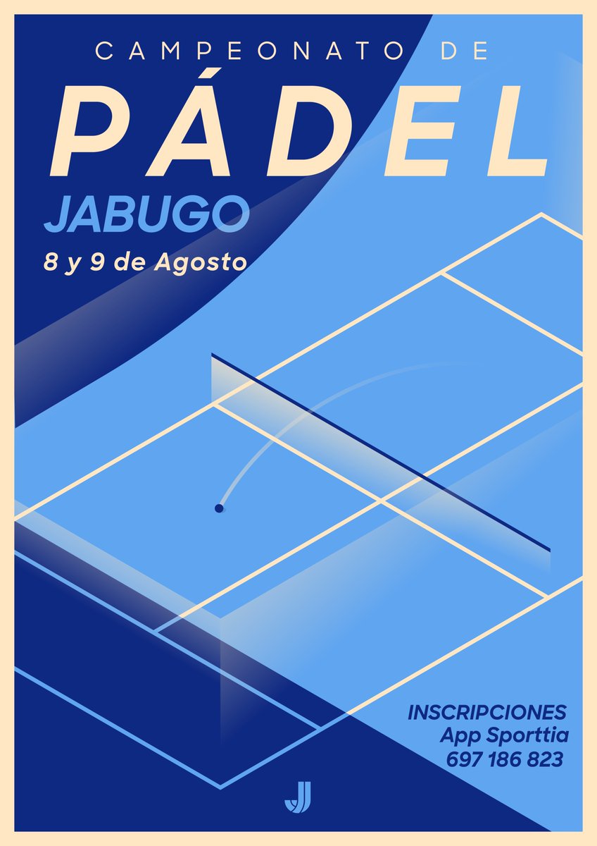 🎾 Campeonato de PÁDEL #Jabugo: próximos 8 y 9 de agosto.

Inscripciones gratuitas en @SPORTTIA' o 697 186 823.

🏆 Premios: trofeos para los 1º y 2º clasificados de cada categoría y 30€ al primero y 15€ al segundo, en saldo para gastar en la aplicación.

¡A jugar!