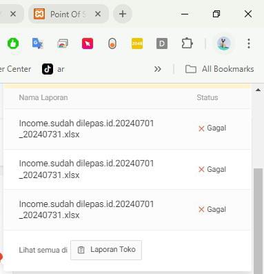 Kartikaaapp's tweet photo. Shopee error ga sih? Mo bikin laporan bulanan ini gagal terus download laporan shopee, dah mepet deadline😭 https://t.co/hhtSrK19yA