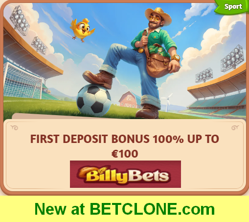 New sportsbook was added.
Billybets is a part of trusted bookmakers group. They give welcome bonus up to €100.