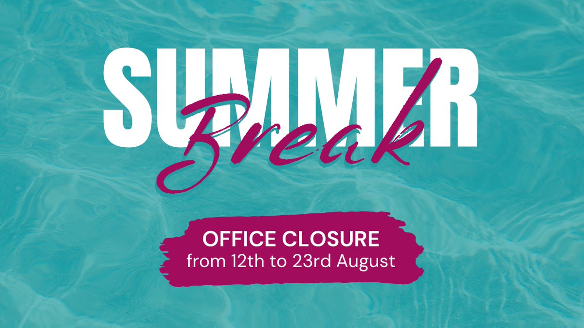 <a href="/AmarantoGroup/">Amaranto Group</a> wishes you a good #summerbreak! 🏖️

On this occasion we inform you that our offices will be closed from #August 12th to the 23rd, 2024 included.
We'll open again on Monday, August 26th, 2024.

If you need us, please contact us👉amarantoholding.com/contatti

#summer2024