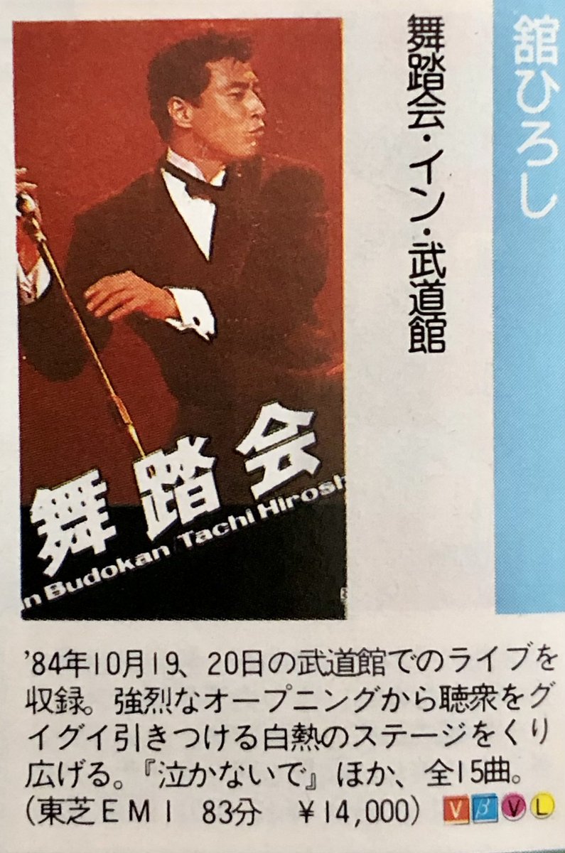 85 #舘ひろし #舞踏会イン武道館