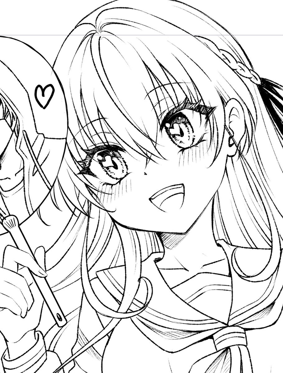 お目々描き込み増やしたー✨✨✨ 
