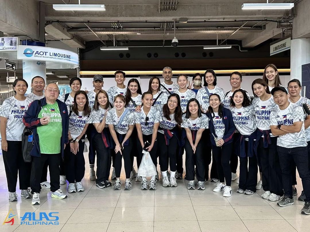 MoradoNation's tweet photo. Alas Pilipinas are now in Thailand for the 2nd leg of the SEA Vleague! 

Photo from @alaspilipinasvolley 

#SEAVleague #SEAVleague2024 #SEAVL #AlasPilipinas https://t.co/LkGyTKnHUR