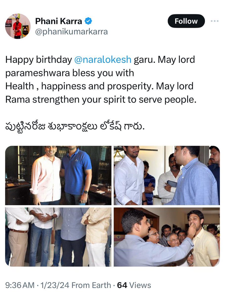 AshokReddyNLG's tweet photo. @TeluguScribe తమ్ముడు అతను మనోడే https://t.co/Se7XtTlE41