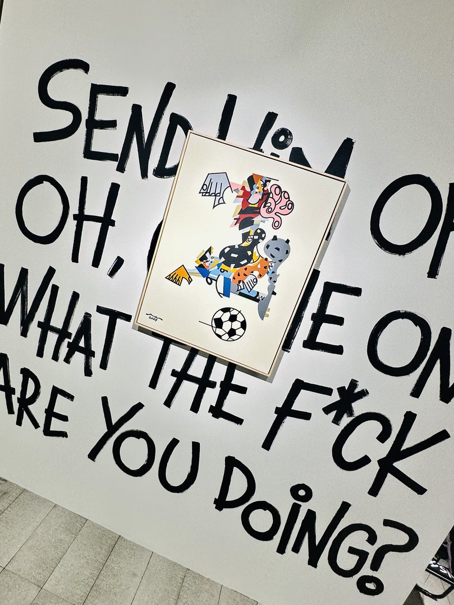 OBEYBrookes's tweet photo. みおさんの個展へ!壁に描かれた絵に囲まれると、そのスケールの大きさを実感できるし、迫力もある!さすが、面白い発想だ!明日が最終日です。 #SPORTS2
📣SPORTS 2
🗓️7月25日(木)〜8月7日(水)
📍Gallery Seek https://t.co/IQOnIgUJnT https://t.co/h2Dbu2hVOf