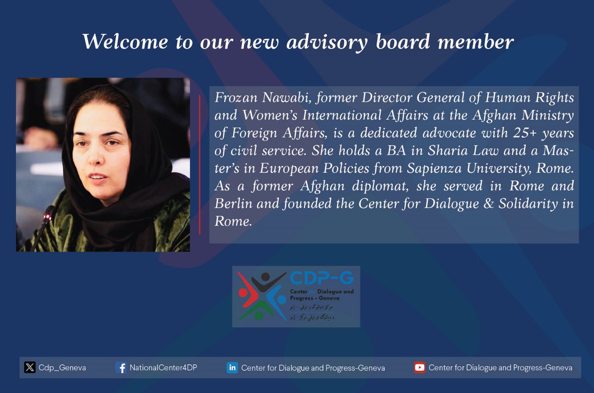 Center for Dialogue and Progress-Geneva (CDP-G) tweet media