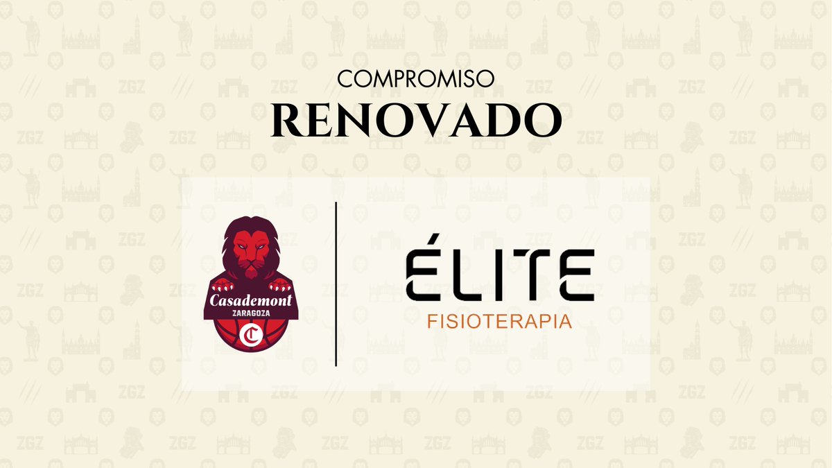 La clínica de fisioterapia ÉLITE (<a href="/EliteFisio/">Élite Fisioterapia</a>) seguirá un año más formando parte de la familia de Basket Zaragoza

🙌 Sus profesionales son los mejores guardianes para nuestros jugadores y jugadoras

🔗 casademontzaragoza.es/noticias/%C3%A…