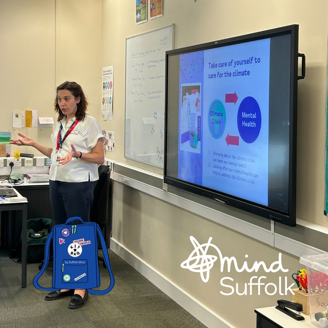 SuffolkMind (@suffolkmind) on Twitter photo We recently attended the Suffolk Youth Climate Conference at <a href="/SuffolkOne/">One Sixth Form College</a>. ๐
Louise delivered a climate-anxiety workshop for students, which provided steps to better look after mental health.
You can find out more about our workshops and talks here ๐ suffolkmind.org.uk/who-we-help/coโฆ We recently attended the Suffolk Youth Climate Conference at <a href="/SuffolkOne/">One Sixth Form College</a>. ๐
Louise delivered a climate-anxiety workshop for students, which provided steps to better look after mental health.
You can find out more about our workshops and talks here ๐ suffolkmind.org.uk/who-we-help/coโฆ