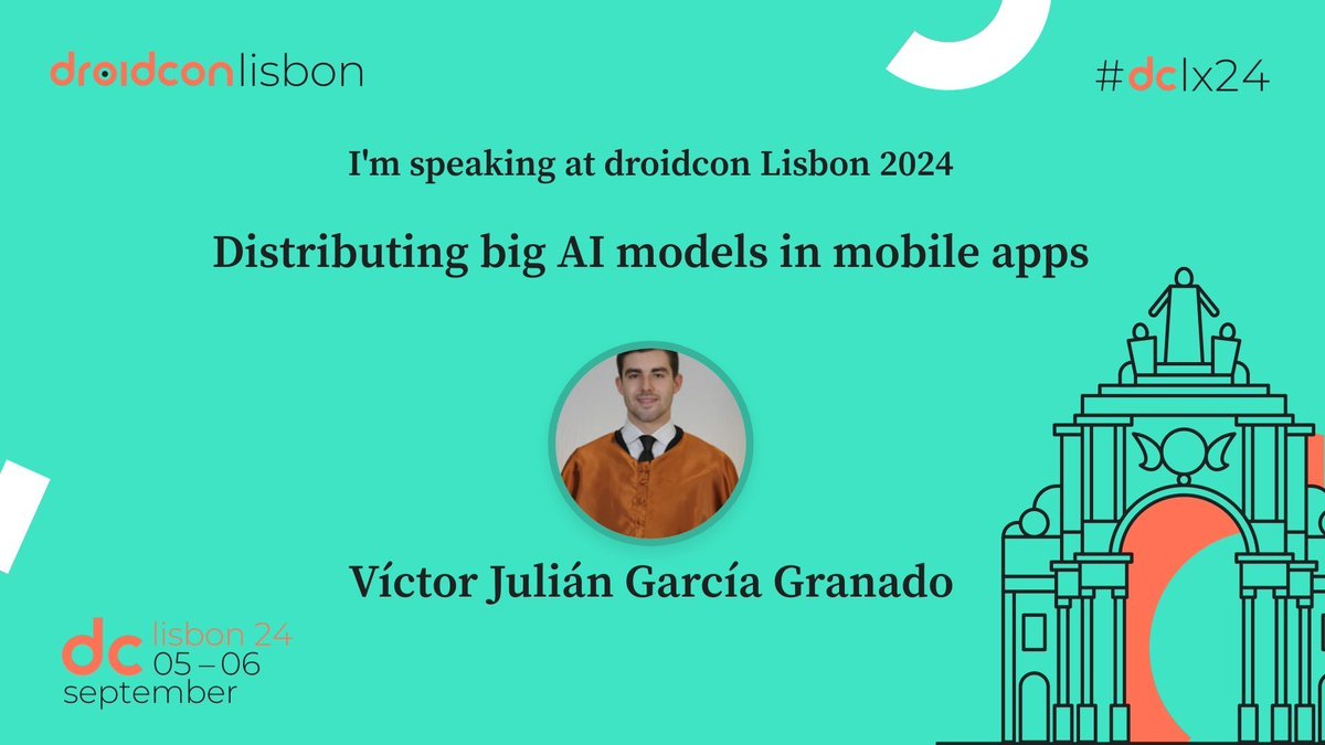 droidconLisbon's tweet image. If you're using AI, distributing AI models is probably one of your difficulties nowadays. Join Victor (@vjgg96) on this session and learn what are the possible approaches, and what choices have they made at @Microsoft. Read the full abstract here: buff.ly/2Y0c6jA #dclx24
