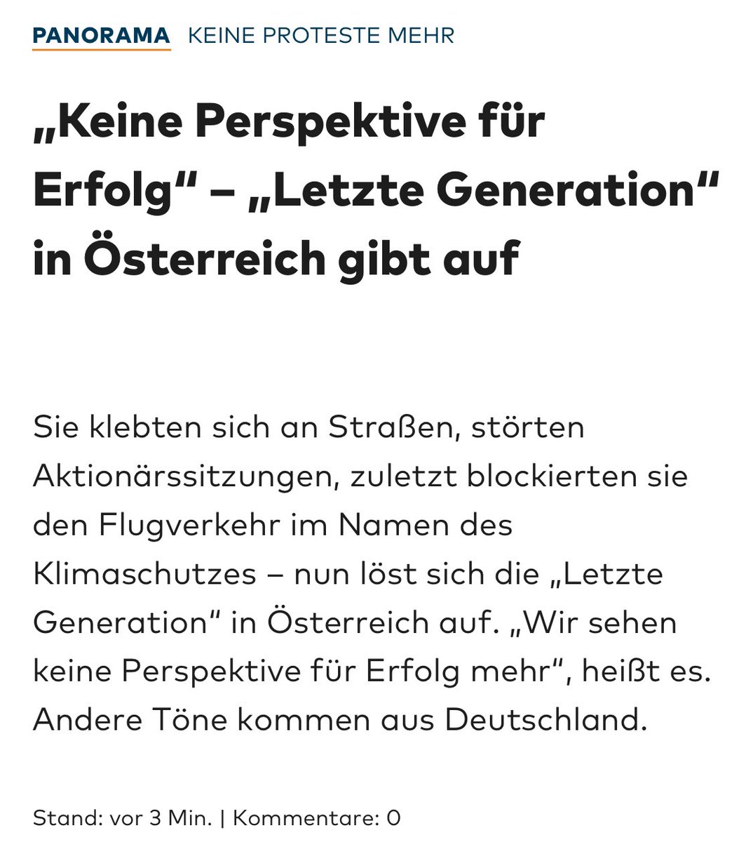 Was eben passiert, wenn man Extremisten weder in Politik, noch Medien huldigt.
#LetzeGeneration
#LetzeGenerationÖsterreich

welt.de/vermischtes/ar…