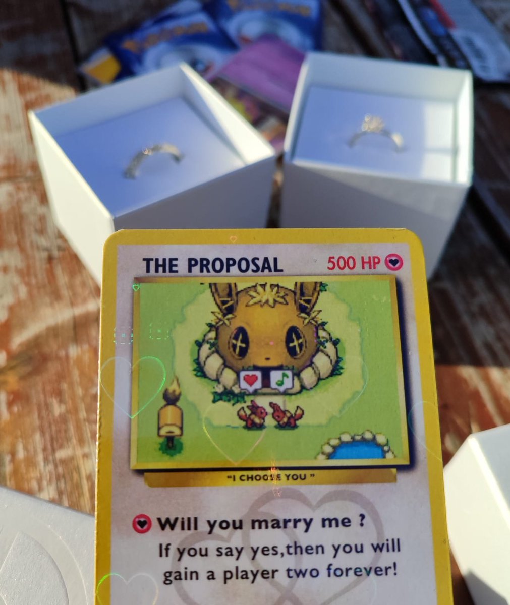 computerfreakin's tweet photo. The best thing that happened this year was that we got engaged ❤️
The funniest day ever

#drawing #art #artwork #digitaldrawing #digitalartwork #digitalart #procreate #love #engagement #proposal #willyoumarryme #pokemon #pokemoncards https://t.co/oQk2SFE72j
