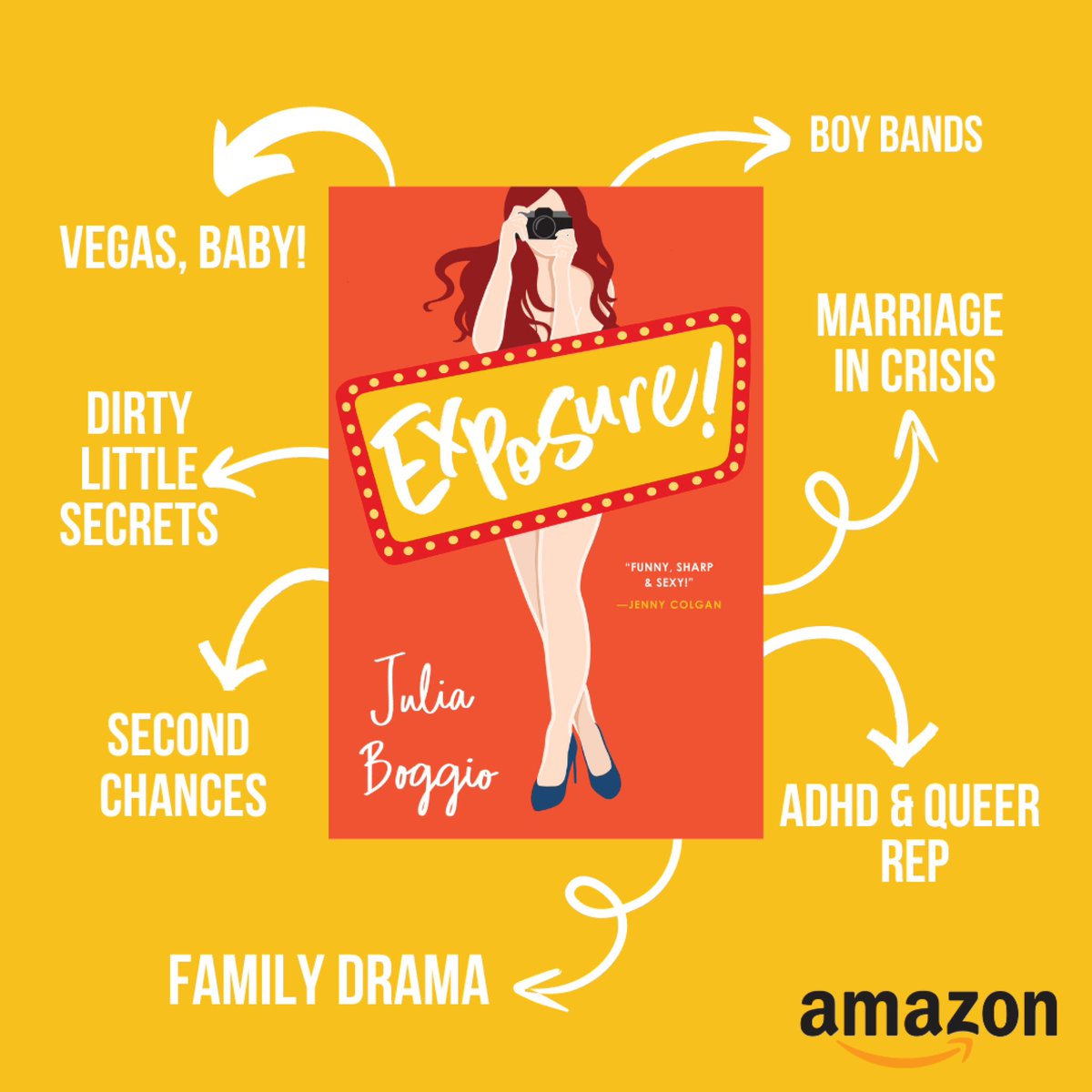 EXPOSURE! is now available in ebook, paperback and audio! 

“Funny, sharp, sexy and incredibly readable!”
- Jenny Colgan

Find out why one reviewer said she was “off to cry now that this fantastic series is over.”

mybook.to/ExPoSuRe

<a href="/RNAtweets/">Romantic Novelists' Association</a> #tuesnews