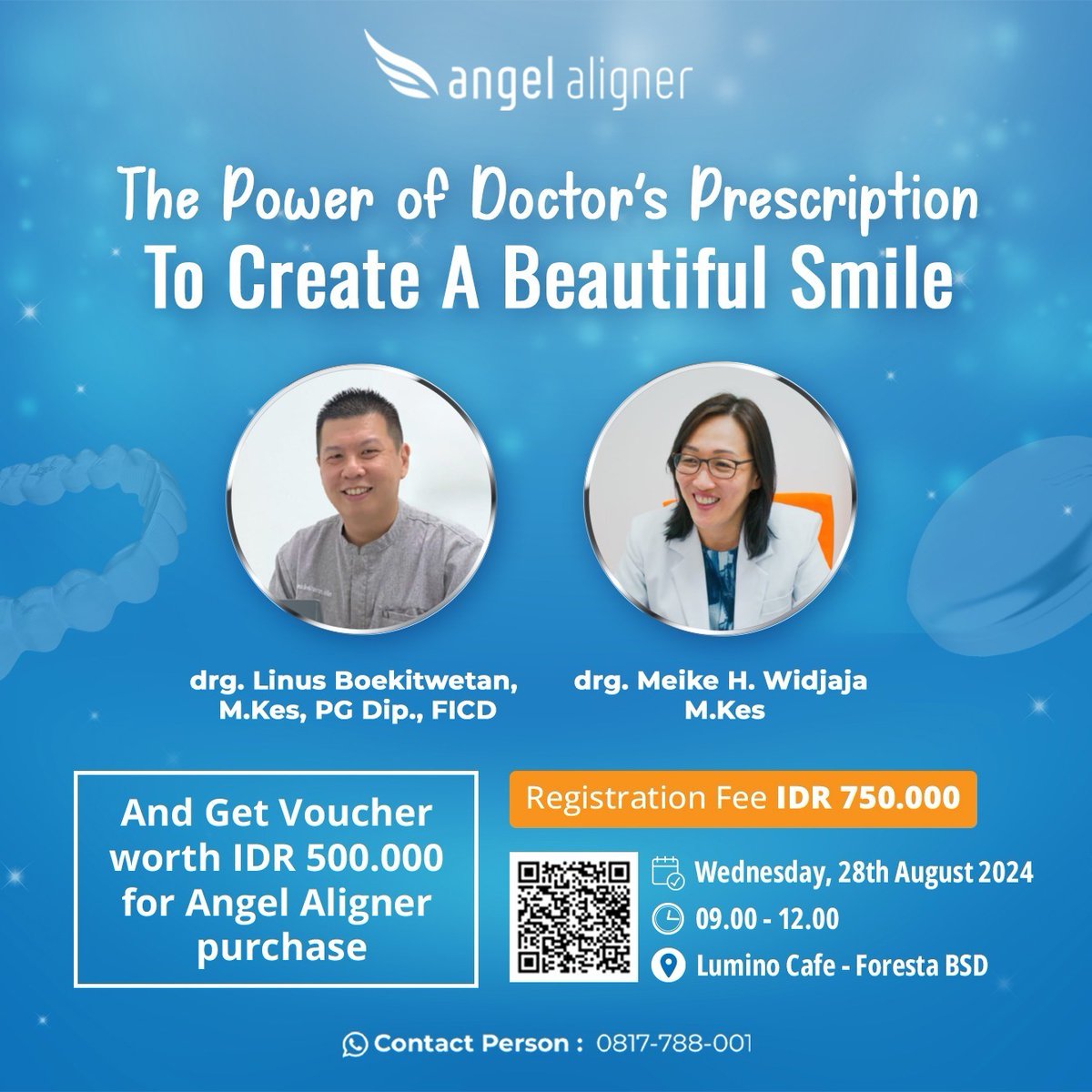 DrgLinus's tweet photo. Study Club Angel Aligner 
- Case selection
- Patient's goal
- 3D digital treatment planning 
- Angel Aligner Case
- Troubleshooting

#drglinus #angelaligner #clearaligner #dentist #doktergigi #studyclub #seminar #workshop #3Dsimulation #behelgigi #beheltransparan #braces https://t.co/kkgtJrlE36