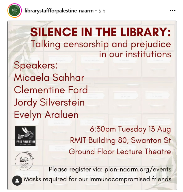 ASU members for Palestine Vic tweet media