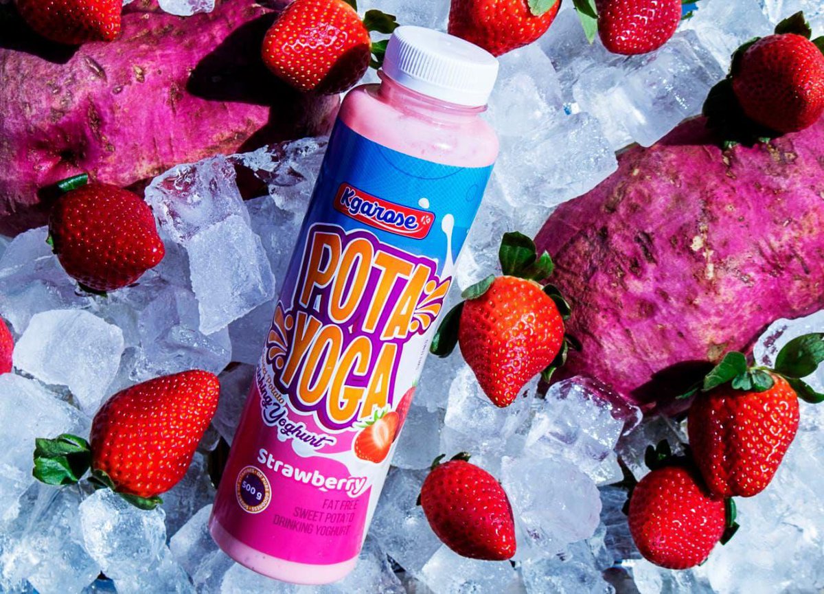 ProudlyLocalSA's tweet image. Kgarose Kgaros manufactures and supplies agricultural products such as Yoghurt and fruit juice (Dairy Blend juices) to restaurants, retail outlets, gyms, and homes.  The signature offering is Pota Yoga, a unique yoghurt made from sweet Potatoes.   #buylocal #createjobs