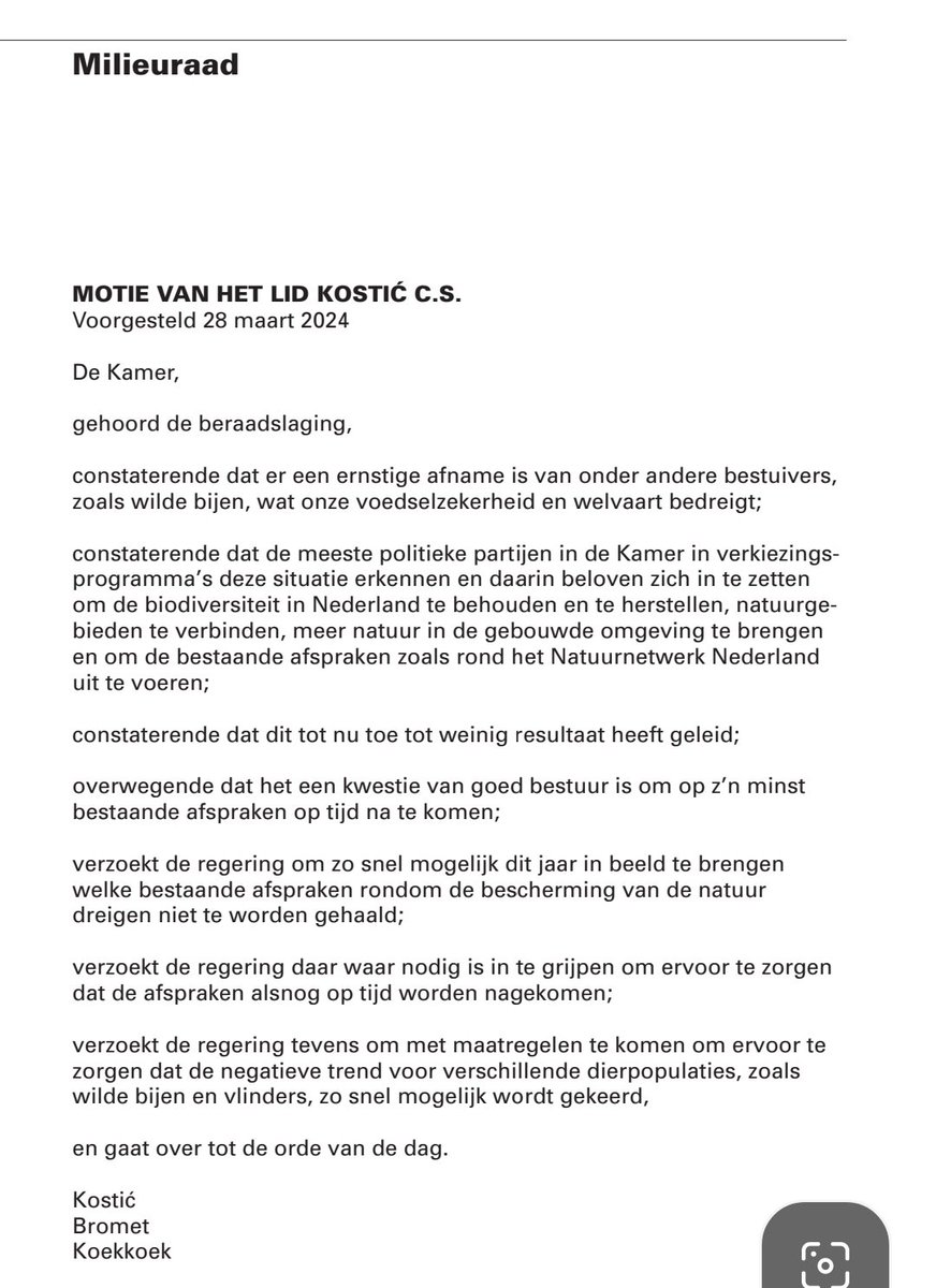 🚨 Het gaat dramatisch slecht met #vlinders. 

✅️En er ligt een recent aangenomen motie van <a href="/PartijvdDieren/">Partij voor de Dieren</a> @LauraBromet en <a href="/KoekkoekMarieke/">Marieke Koekkoek 👋</a> om o.a. deze negatieve trend zsm te keren.👇🏽

🌱 Dit #kabinet moet nú aan de slag. <a href="/VVD/">VVD</a> <a href="/NwSocContract/">Nieuw Sociaal Contract</a> #PVV #BBB
