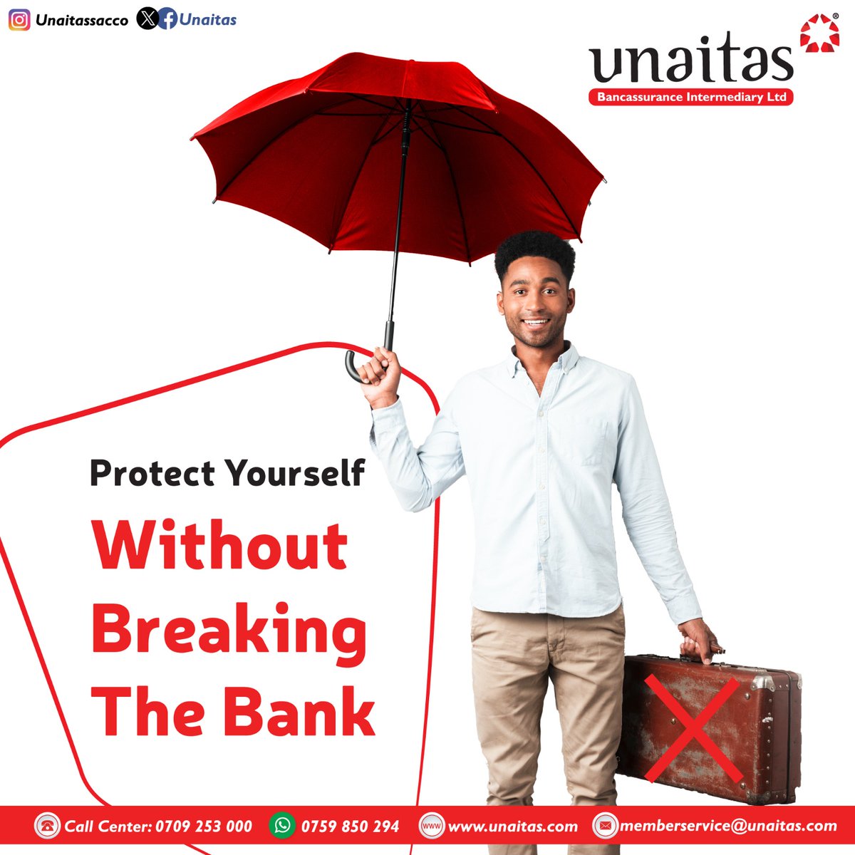 Unaitas's tweet image. The Personal Accident Insurance Cover offers significant coverage at an affordable premium. Discover how affordable our Personal Accident Insurance is. 
Get a quote today.
#InsuranceSolution
#YouandMe