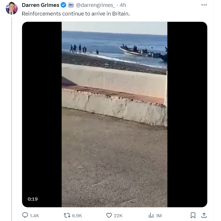 UncleJo46902375's tweet photo. Dear @Ofcom

This GBN presenter is lying and deliberately trying to inflame the situation

(the video is from Spain 2 years ago) https://t.co/lvBepaWbgL