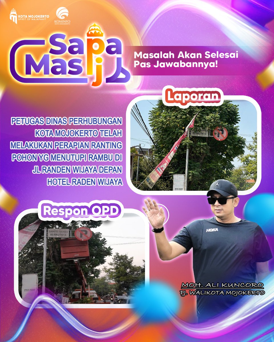 CurhatNingIta's tweet photo. Menindaklanjuti keluhan warga yang masuk di 8 kanal pengaduan SAPA MAS PJ
@humaskotamojokerto
@makuncoro
@kominfo_kotamojokerto
@pju_kota.mojokerto
@dishubkotamojokerto
#pengaduanmasyarakat
#sapamaspj
#pengaduankotamojokerto
#tumbuhberkembangberdampak https://t.co/ub7EUSVU4t