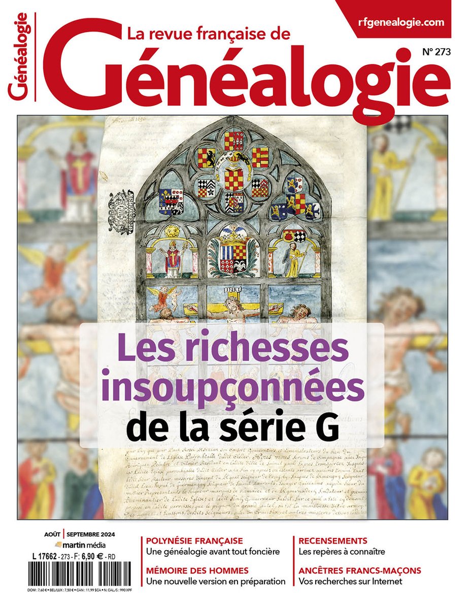 Et si vous profitiez de l'été pour vous intéresser aux pépites de la série G ?
Toutes les explications et bien d'autres sujets dans notre nouveau numéro (août-septembre).
rfgenealogie.com/magazine/273