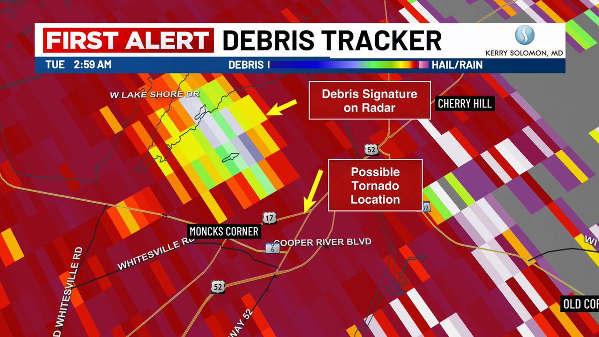 FIRST ALERT: Possible Tornado in Moncks Corner!🌪

We're getting numerous reports of possible tornado damage in Moncks Corner. Most calls we are receiving are coming from the area near the Walmart and Applebees. We have crews on the way to the scene!