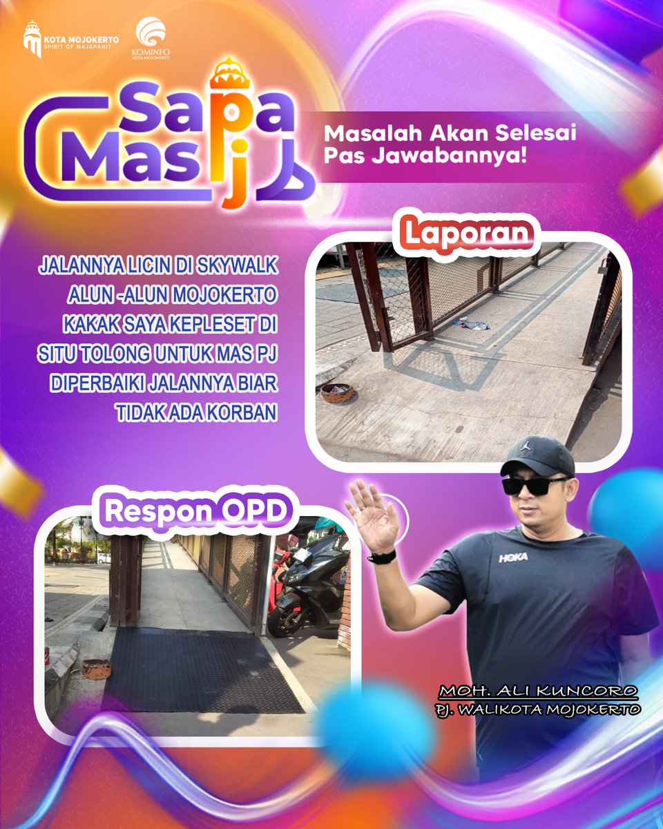 CurhatNingIta's tweet photo. Menindaklanjuti keluhan warga yang masuk di 8 kanal pengaduan SAPA MAS PJ
@humaskotamojokerto
@makuncoro
@kominfo_kotamojokerto
@diskopukmperindagmojokertokota
#pengaduanmasyarakat
#sapamaspj
#pengaduankotamojokerto
#tumbuhberkembangberdampak https://t.co/Ezxyv2XNy0