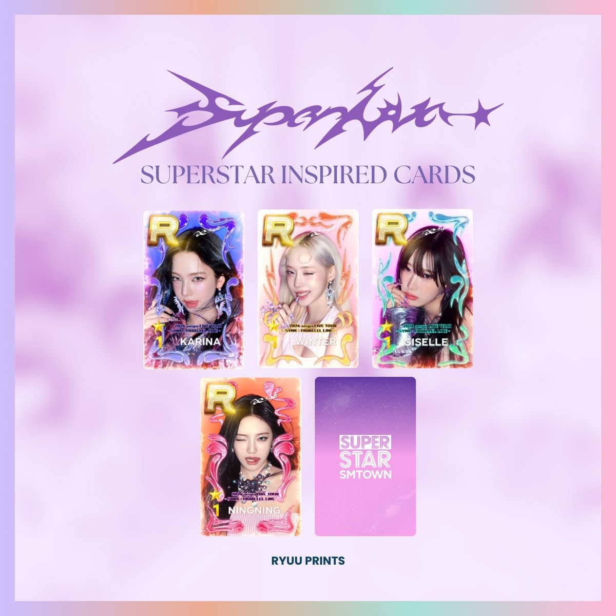 ryuuprints's tweet photo. #ryuuprintscollection wts lfb ph red velvet aespa
π superstar collection by ryuuprints π
π cosmic cards set β±100 set
π supernova cards set β±90 set
comes with freebies πΈ
dop: payo only
all items for pre-order!
reply "mine + code" to claim https://t.co/qtK7ynYeVK