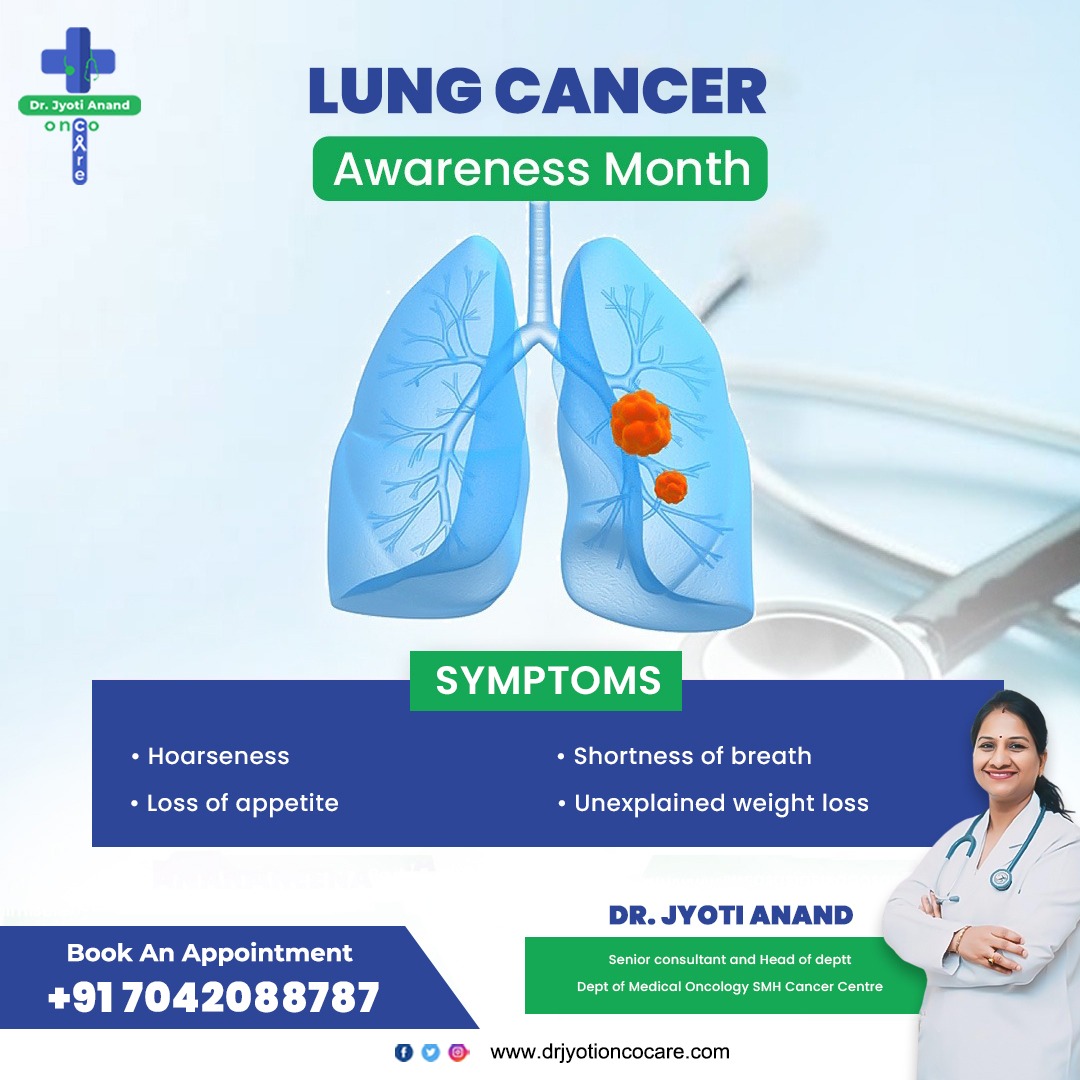 jyotioncocare's tweet photo. Symptoms of Lung Cancer✅
.
.
Follow us for more @drjyotioncocare
.
🥼Dr.Jyoti Anand 🩺MBBS, DNB Internal Medicine, DNB Medical Oncology.
.
☎Book An Appointment +91 7042088787 
.
#LungCancer
#LungCancerAwareness
#FightLungCancer
#BeatLungCancer
#drjyotioncocare 
#drjyotiananad https://t.co/9dDm2uY221