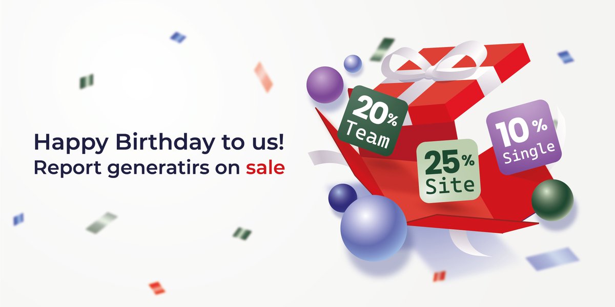 FastReports's tweet image. We treat you with a discount on report generators in honor of our birthday🎂

From August 6 to August 20 you can purchase a .NET or Delphi-based license with discounts of 10%, 20% and 25%.

Learn more here: fast-report.com/news/2024-prom…

#birthday #fastreport #DELPHI #NET