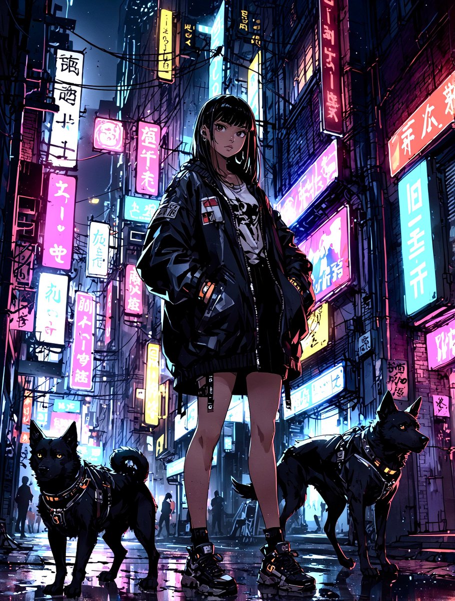 nashu_web's tweet photo. 「ん、ここでなにしてんの?」
#AIart #AIイラスト #CyberDogs https://t.co/UNLVuYWZ0z