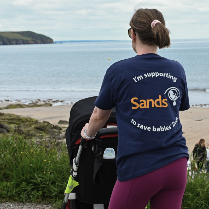 SandsUK's tweet photo. Because we all know someone who has lost their baby. Walk 100K over 30 days. Show they are not alone. Sign up now and get a free t-shirt.