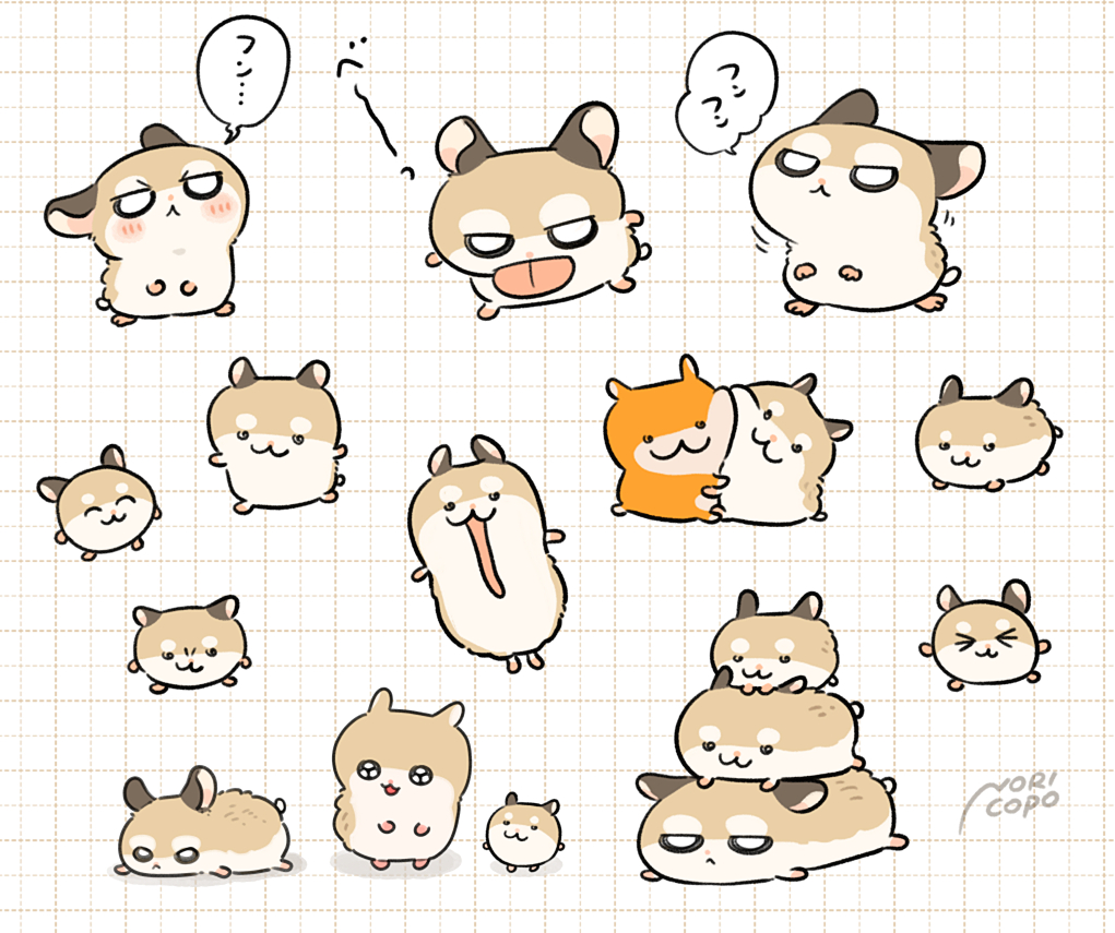 これからもいっぱいハムちゃん描くぞ!
#ハムの日 #ハムスター 